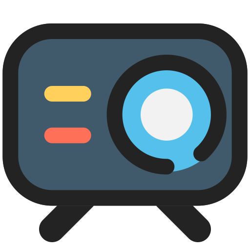 proyector Generic Outline Color icono