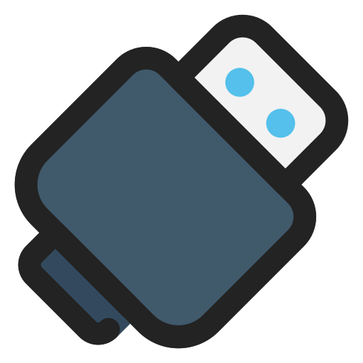 Flash drive Generic Outline Color icon