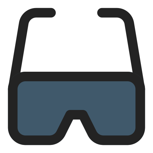 vidrio de realidad virtual Generic Outline Color icono