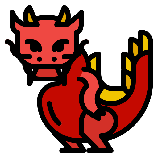 Dragon Generic Outline Color icon