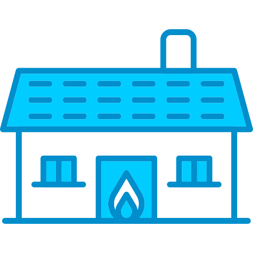 House on fire Generic Blue icon