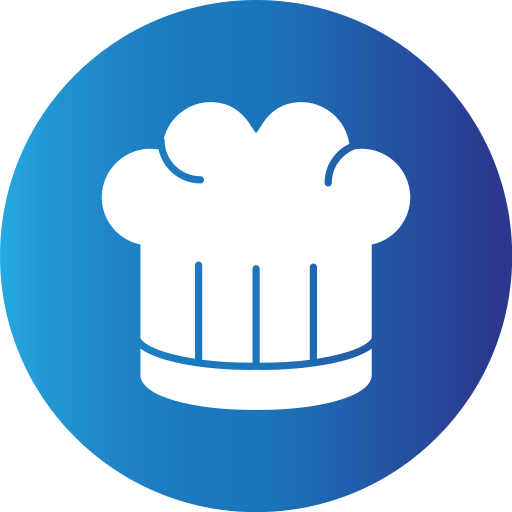 sombrero de cocinero Generic Blue icono