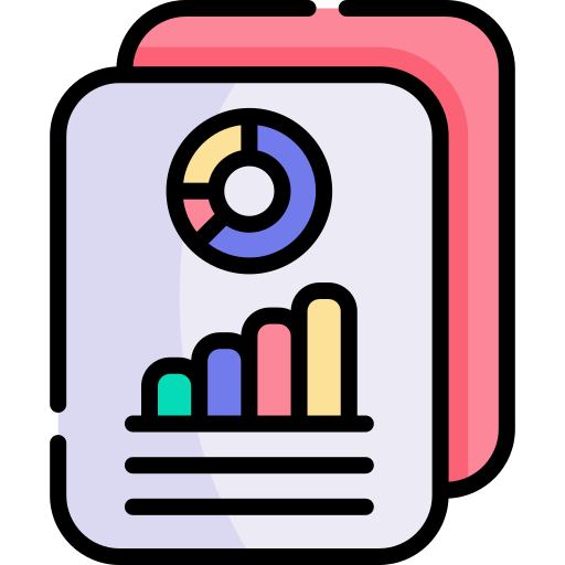 Business report Kawaii Lineal color icon