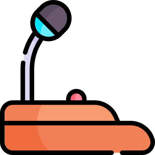 micrófono Kawaii Lineal color icono