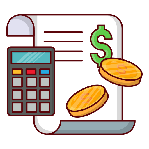 Dollar bill Vector Stall Lineal Color icon