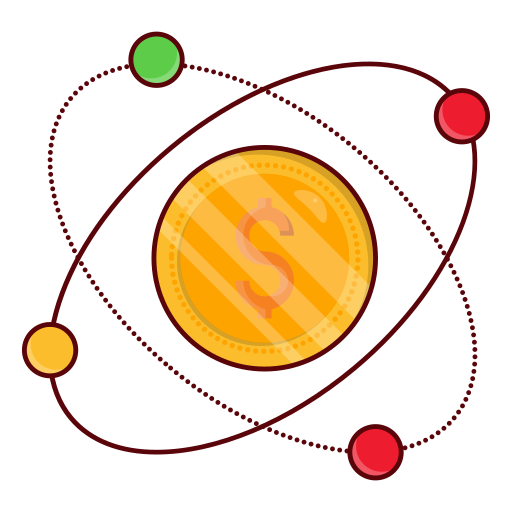 атомный Vector Stall Lineal Color иконка