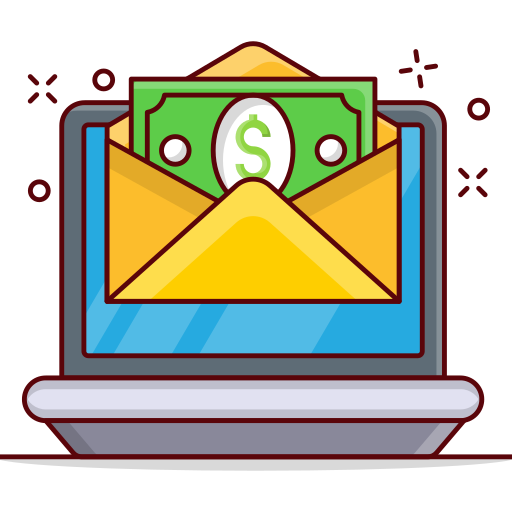 Envelope Vector Stall Lineal Color icon