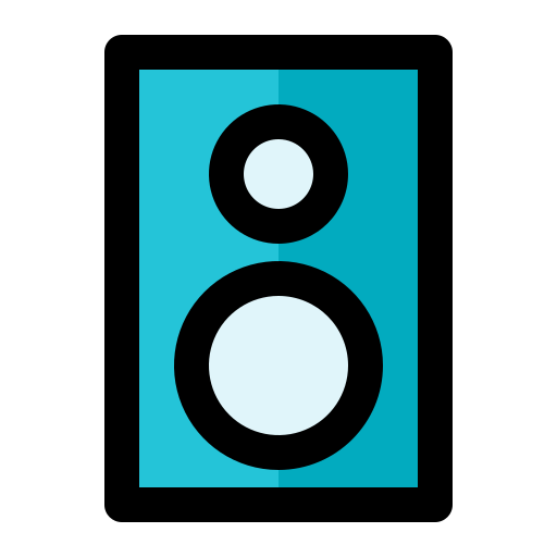 オーディオボックス Generic Outline Color icon