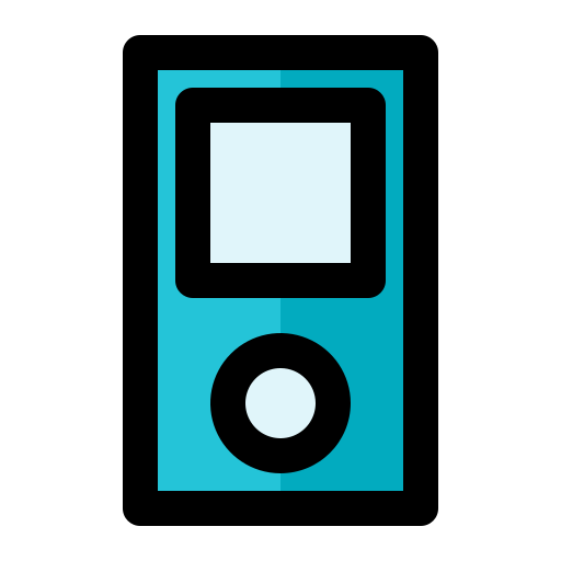 mp3 플레이어 Generic Outline Color icon