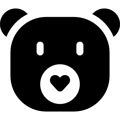 miś Basic Rounded Filled ikona