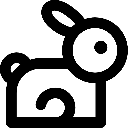 coniglietto di pasqua Vitaliy Gorbachev Lineal icona