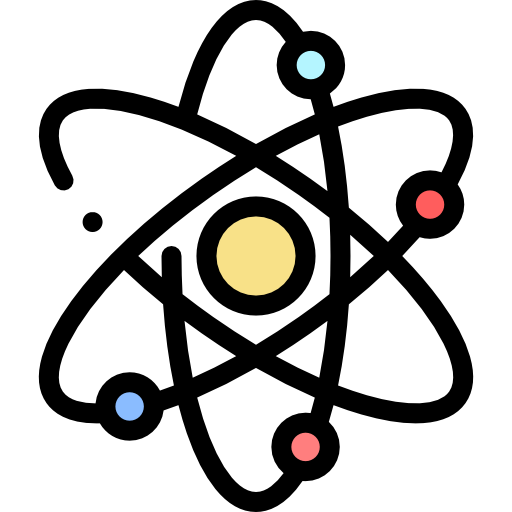 原子 Detailed Rounded Lineal color icon