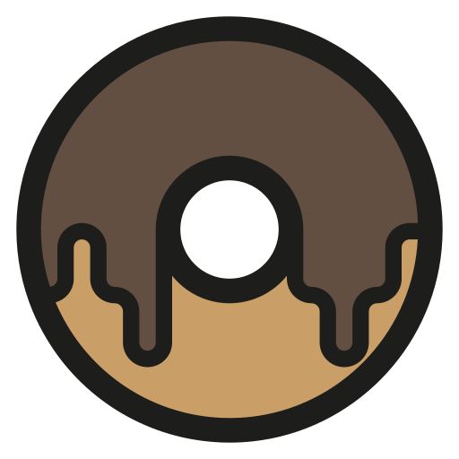 Donut Generic Outline Color icon