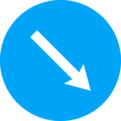 diagonale pijl Generic Flat icoon