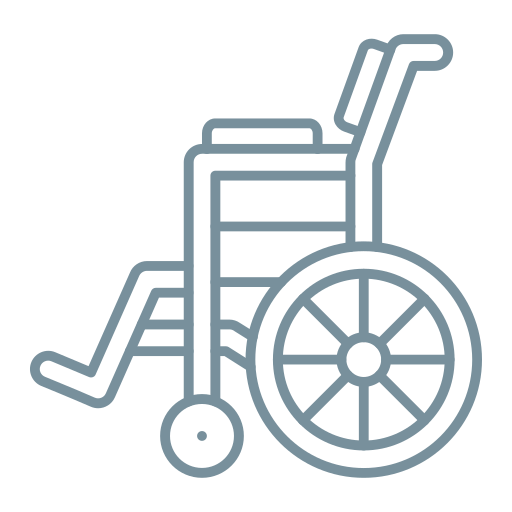wózek inwalidzki Generic Simple Colors ikona