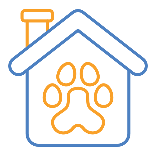 Дом для домашних животных Generic Outline Color иконка