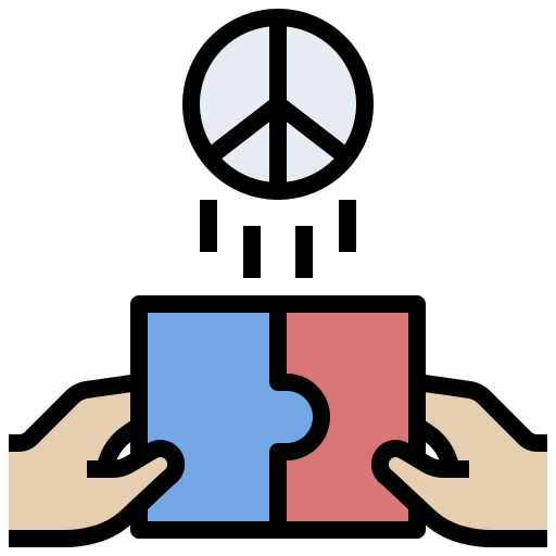 de dos partidos políticos Noomtah Lineal color icono