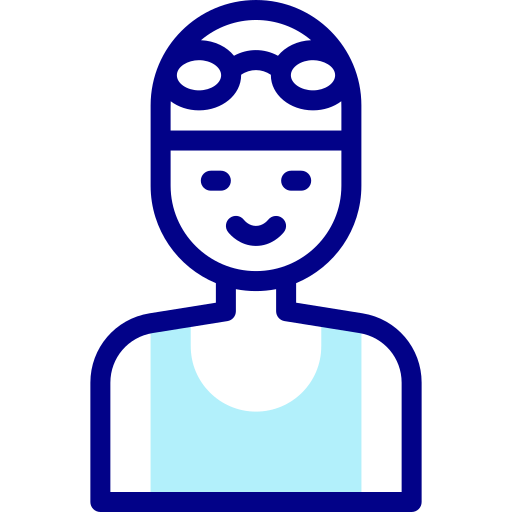 Swimmer Detailed Mixed Lineal color icon