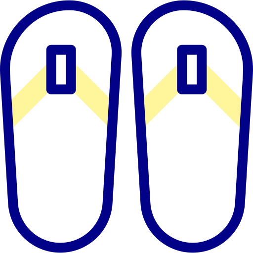 Flip flops Detailed Mixed Lineal color icon