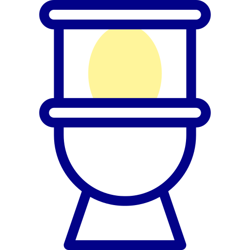 화장실 Detailed Mixed Lineal color icon