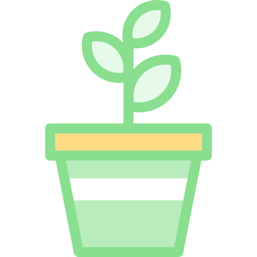 植物 Detailed color Lineal color icon