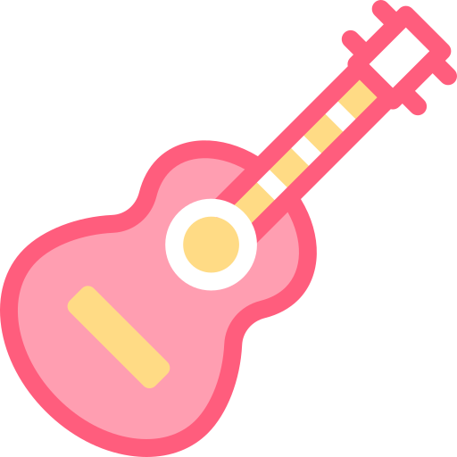 Гитара Detailed color Lineal color иконка