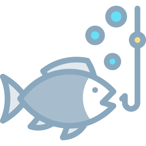 Ловит рыбу Detailed color Lineal color иконка