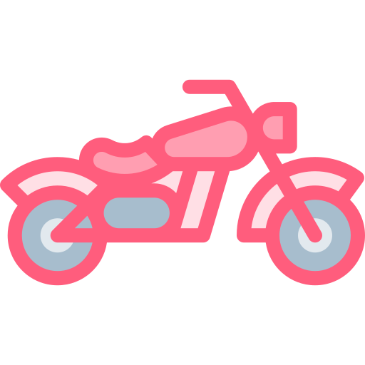 motocicleta Detailed color Lineal color icono