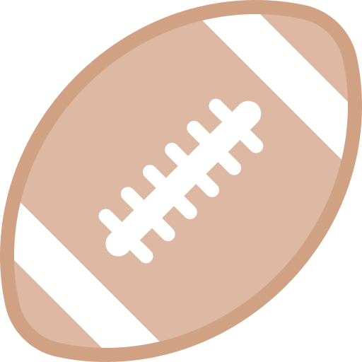 fútbol americano Detailed color Lineal color icono