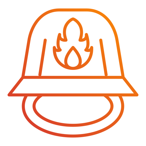 消防士のヘルメット Generic Gradient icon