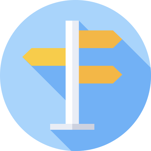 신호 Flat Circular Flat icon