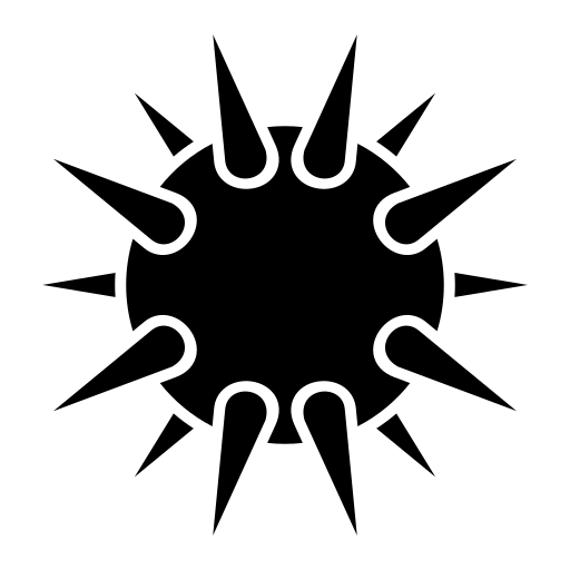 Морской еж Generic Glyph иконка