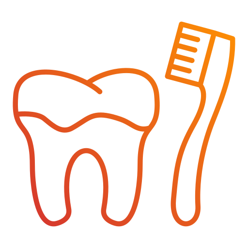 cepillado de dientes Generic Gradient icono
