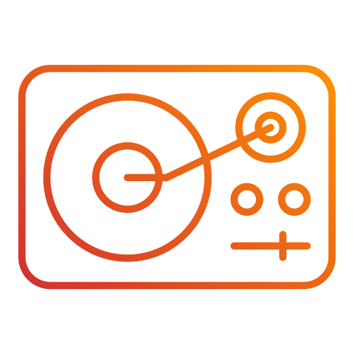 턴테이블 Generic Gradient icon