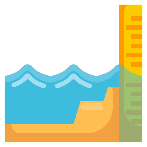 zeeniveau Generic Flat icoon