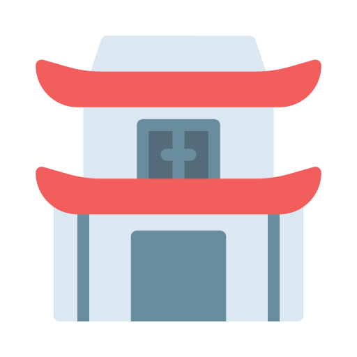 pagode Vector Stall Flat icon