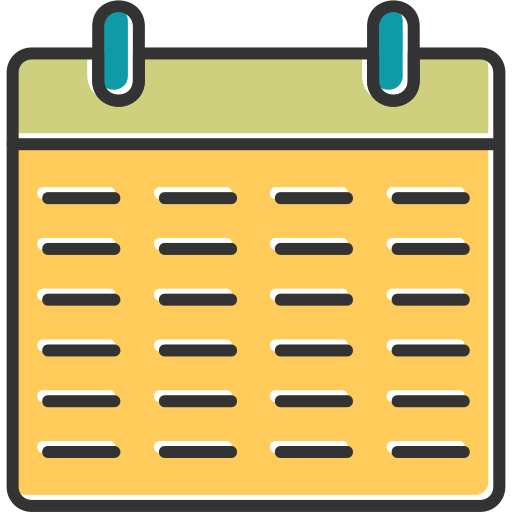 Calendar Generic Color Omission icon
