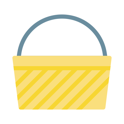 Basket Vector Stall Flat icon