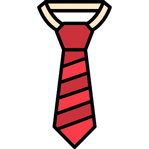 Tie Generic Outline Color icon