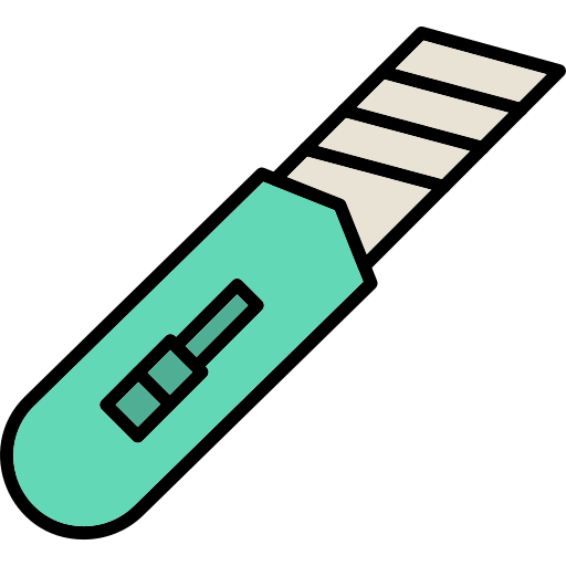 カッター Generic Outline Color icon