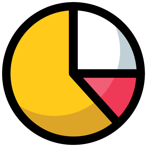 gráfico circular Generic Outline Color icono