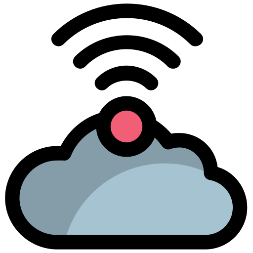 red en la nube Generic Outline Color icono