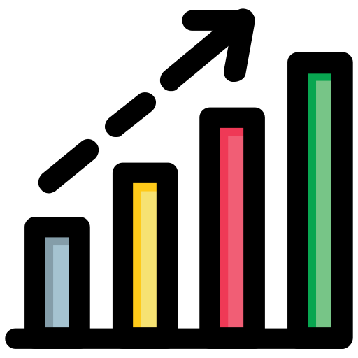 gráfico de barras Generic Outline Color icono