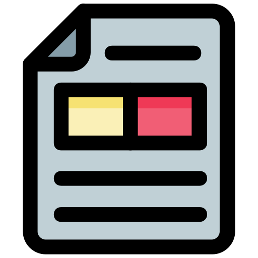 documento Generic Outline Color icono