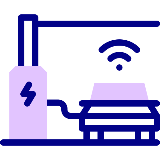 Зарядная станция Detailed Mixed Lineal color иконка