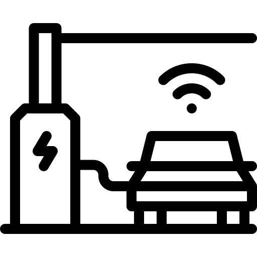 oplaadpunt Detailed Mixed Lineal icoon