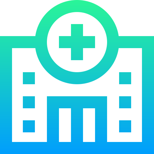 Hospital Super Basic Straight Gradient icon