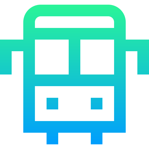 autobús Super Basic Straight Gradient icono