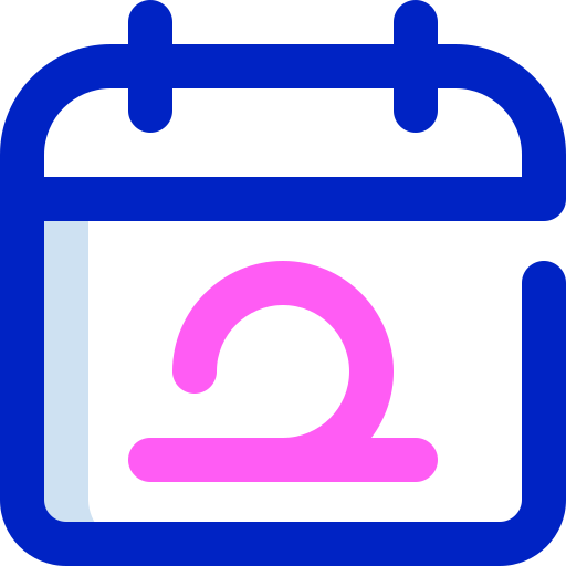 달력 Super Basic Orbit Color icon