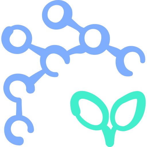 molécula Basic Hand Drawn Color icono